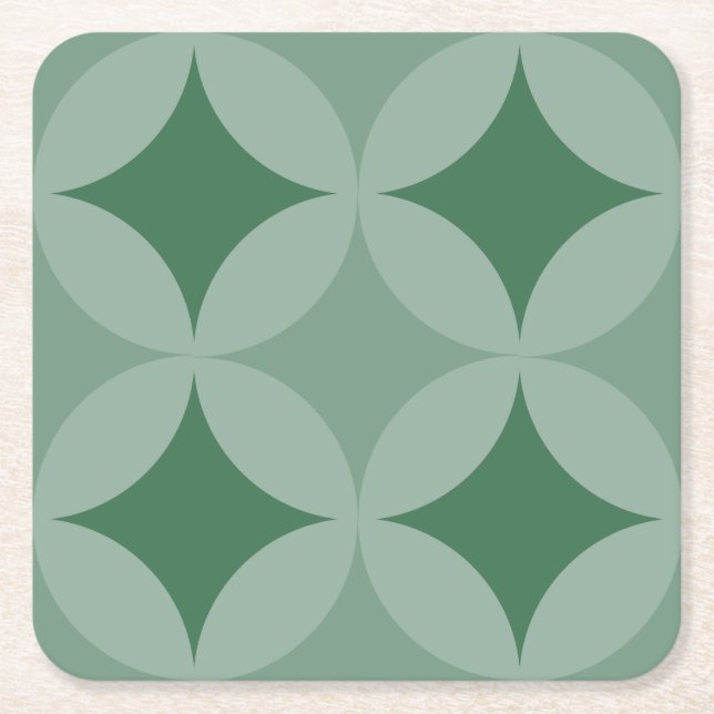 Paper Coaster - Circles and Diamonds (Front)