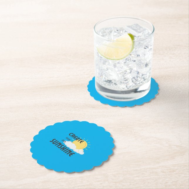 Paper Coaster Create Your Own Sunshine (Insitu)