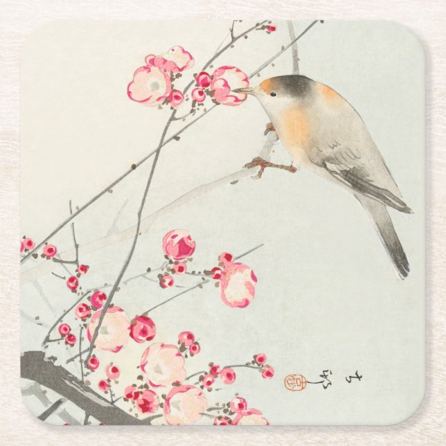 PAPER COASTER : JAPANESE WOODBLOCK : OHARA KOSON (Front)