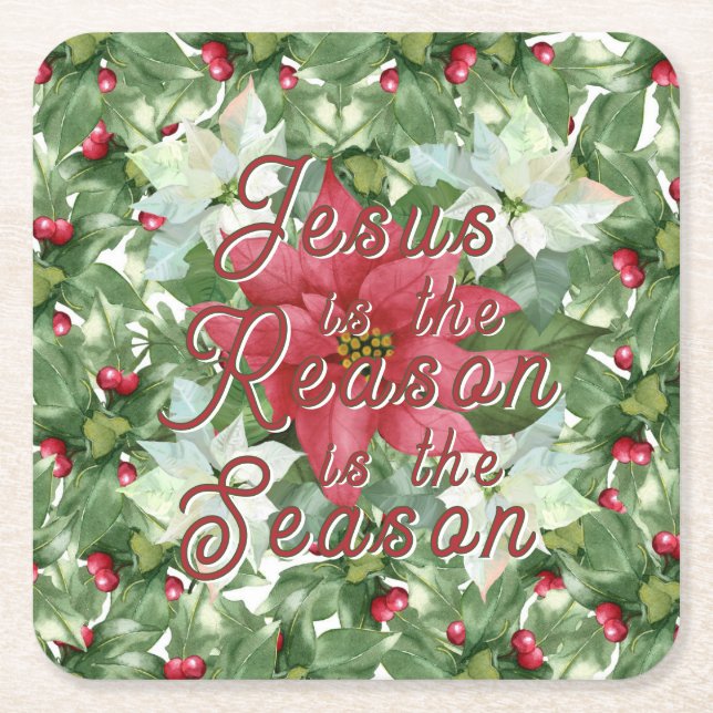 Paper Coaster - Jesus is the Reason (Front)