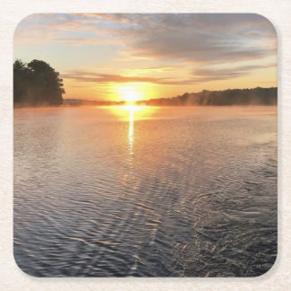 Paper Coaster Lake Oconee Sunrise Photo Design 