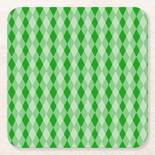 Paper Coaster - Overlapping Diamonds (Front)