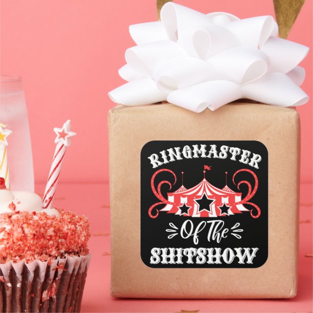 Paper Coaster Square Sticker (Party)