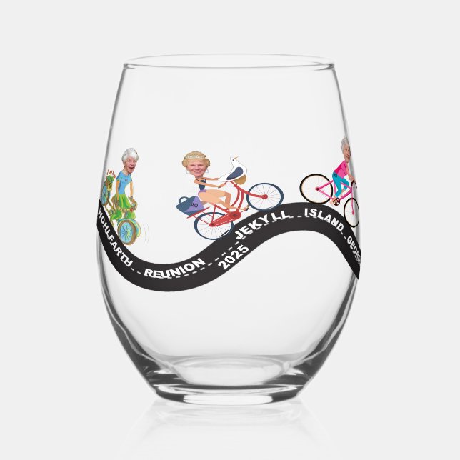 Paper Coaster Stemless Wine Glass (Back)