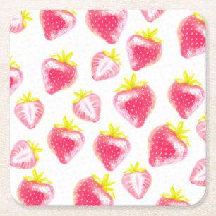  Paper Coaster Sweet Strawberry