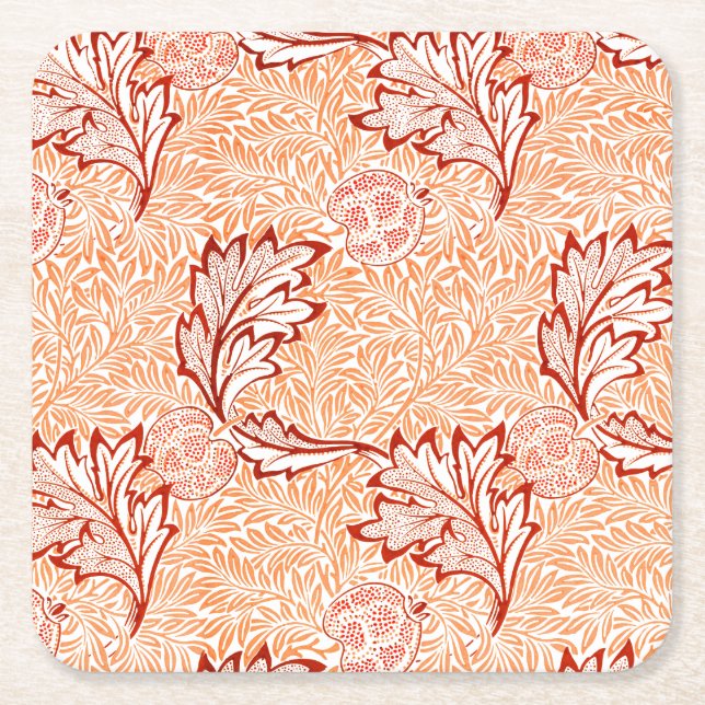 PAPER COASTER : WILLIAM MORRIS : APPLE (Front)