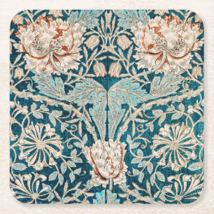 PAPER COASTER : WILLIAM MORRIS : HONEYSUCKLE