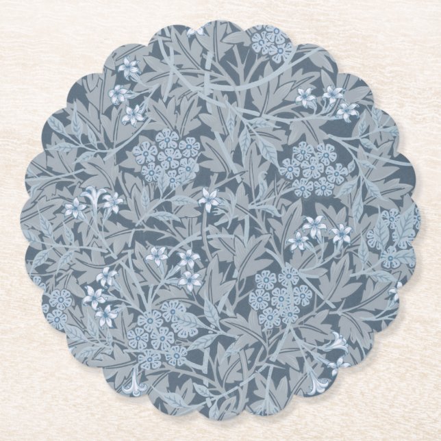 PAPER COASTER : WILLIAM MORRIS : JASMINE (Front)