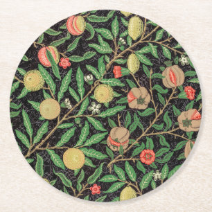 PAPER COASTER : WILLIAM MORRIS : POMEGRANATES
