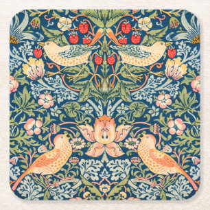 PAPER COASTER : WILLIAM MORRIS, STRAWBERRY THIEVES