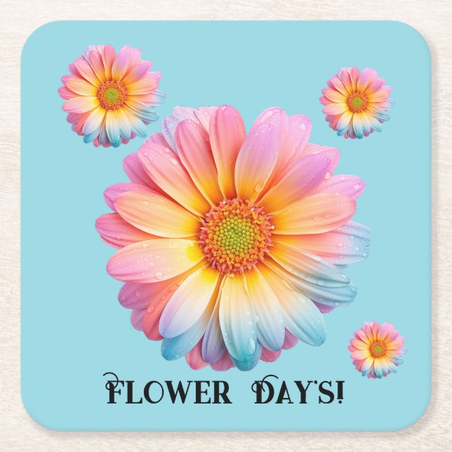 Paper Coasters (Flower Day's)  (Front)