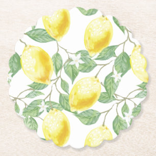 Paper Coasters Set-Lemons