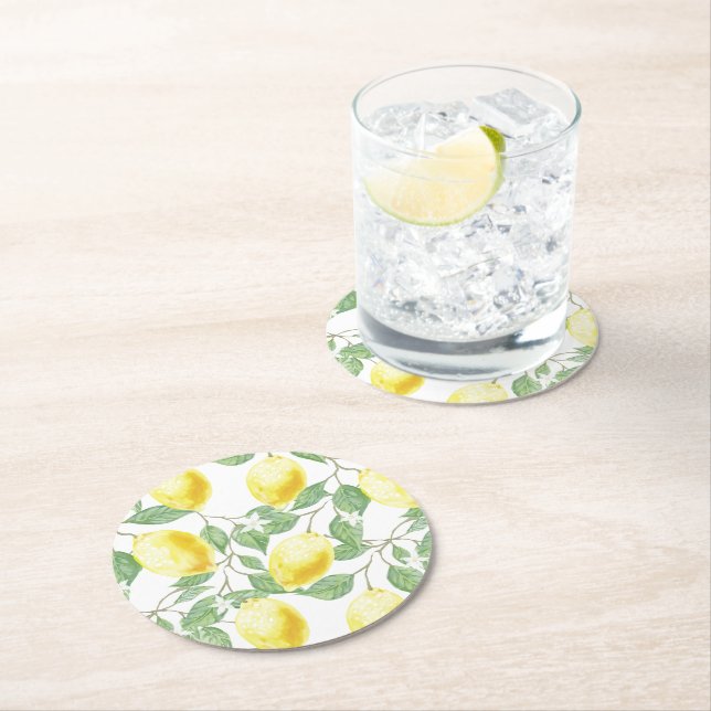 Paper Coasters Set-Lemons (Insitu)