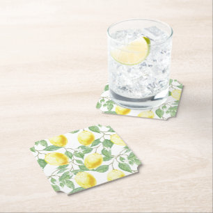 Paper Coasters Set-Lemons