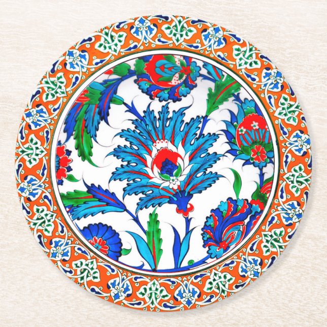 Paper Coasters With Turkish Art (Front)