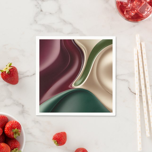 Paper cocktail napkin in stylish graphic (Insitu)