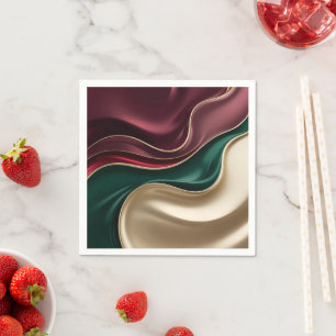 Paper cocktail napkin in stylish graphic