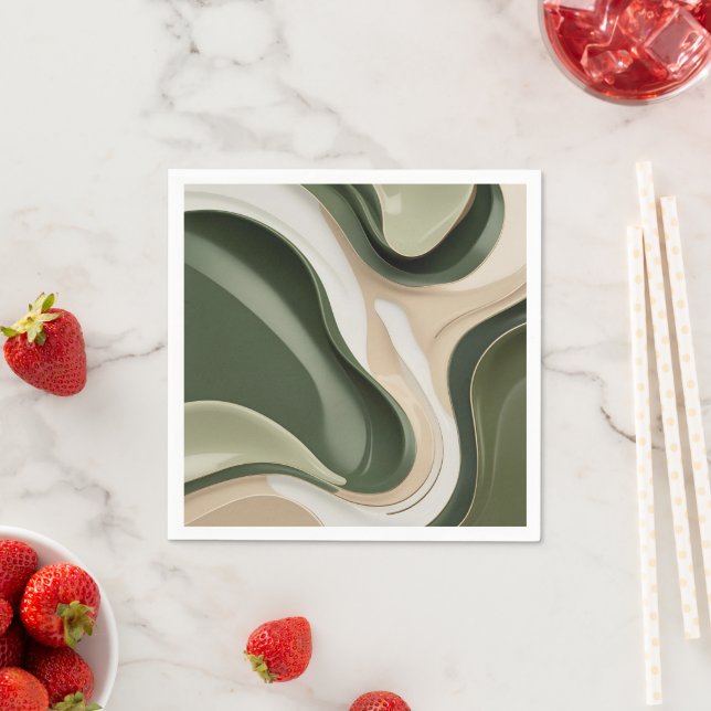 Paper cocktail napkin in stylish graphic (Insitu)