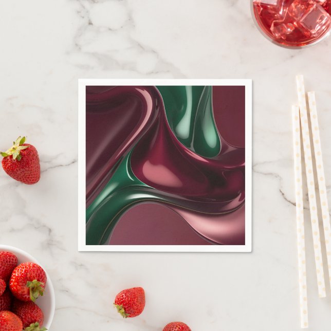 Paper cocktail napkin in stylish graphic (Insitu)