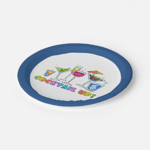PAPER COCKTAIL PLATES - COCKTAIL UP GLASSES