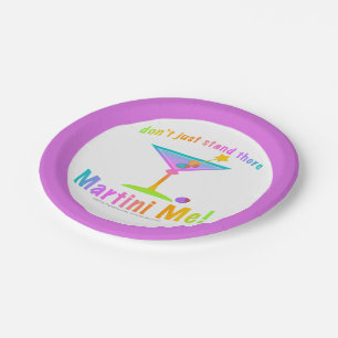 PAPER COCKTAIL PLATES - MARTINI ME!