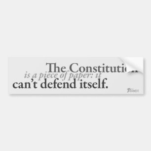 Paper Constitution Bumper Sticker