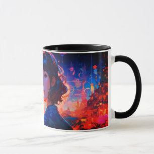 paper craft style classical mug