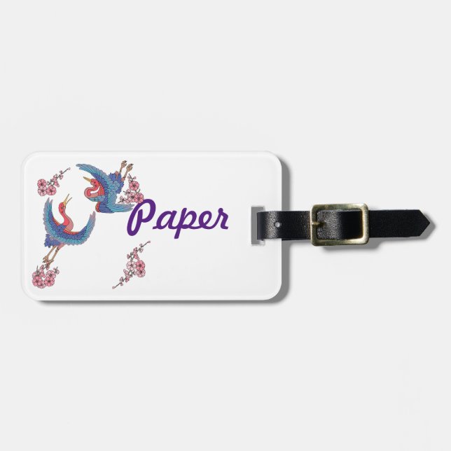 paper crafts tag (Front Horizontal)