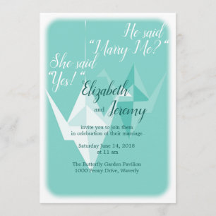 Paper Crane Invitation