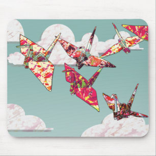 Paper Cranes Mouse Mat