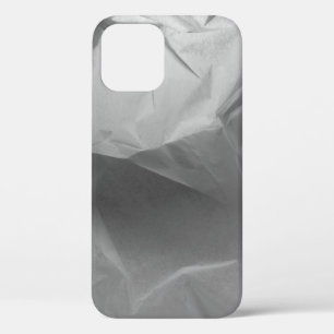 Paper crumpled texture shadows iPhone 12 case