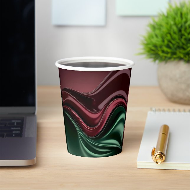 Paper cup in stylish abstract graphic (Insitu)