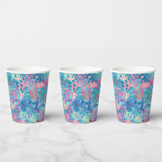 Paper cup in stylish graphic