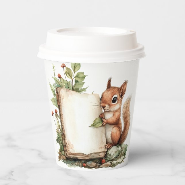 Paper cup   Rustic Autumn Baby Shower Cups (Front)