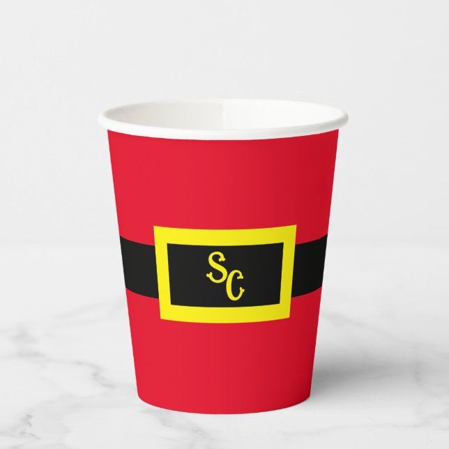 Paper Cup - Santa Belt and Buckle (Left)