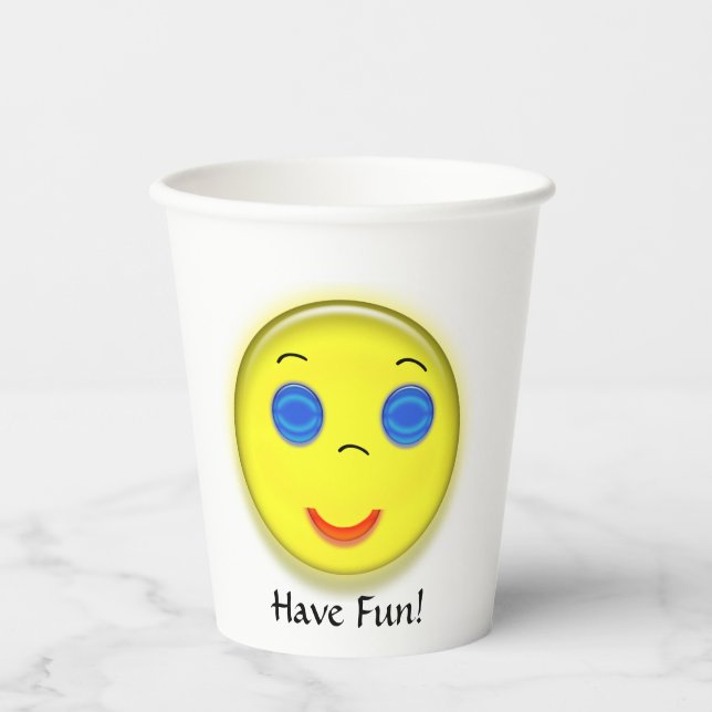 Paper Cup - Smiling Sun Face (Front)