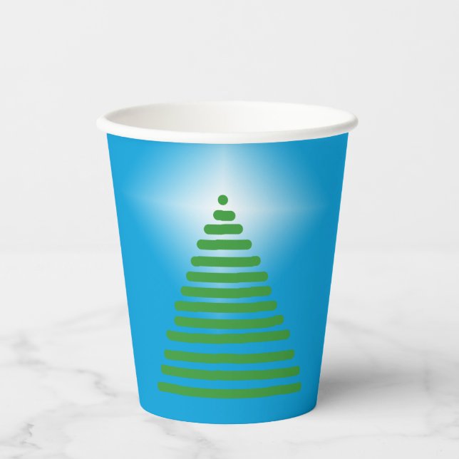 Paper Cup - Tree with Star (Front)