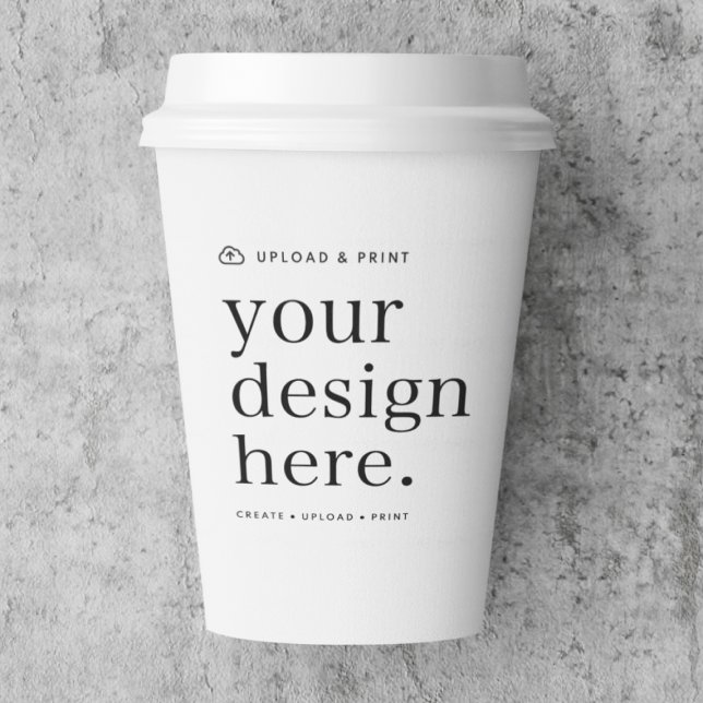 Paper Cup Your Design Upload (Creator Uploaded)