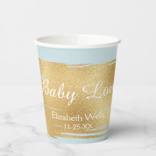 Paper Cups "Classic Gold/Blue"  8 oz.