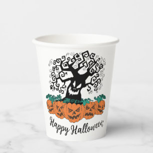 Paper cups  for halloween 