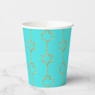 Paper Cups "Golden Charms"  8 oz.
