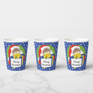 Paper Cups "Santa Claus Presents"  8 oz.