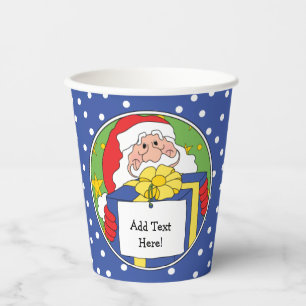 Paper Cups "Santa Presents"  8 oz.