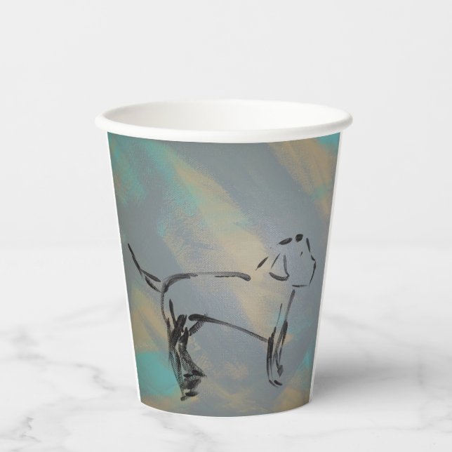 Paper Cups Size: 8oz Paper Cup, Lid: None (Front)