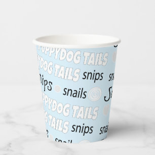 Paper Cups "Snips and Snails" 8 oz.