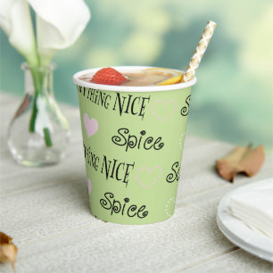 Paper Cups "Sugar and Spice" 8 oz.