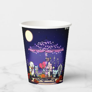 Paper cups with BT21 for Halloween