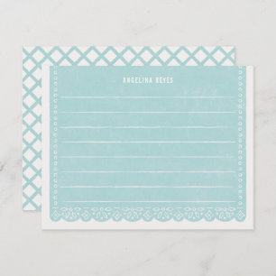 Paper Cut Banner Stationery - Pool Invitation