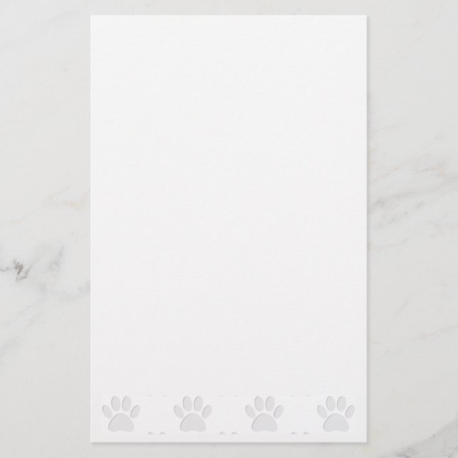 Paper Cut Dog Paw Print (Front)
