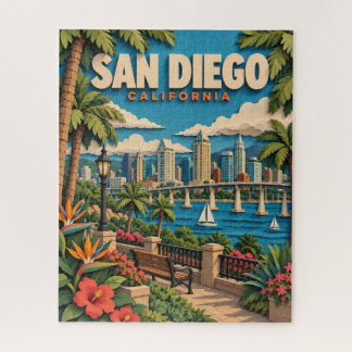Paper Cut San Diego California Puzzle